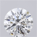 Lab Grown Diamond 2.31 Carats, Round with Ideal Cut, F Color, VS1 Clarity and Certified by IGI