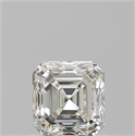 Natural Diamond 0.90 Carats, Asscher with  Cut, K Color, VVS2 Clarity and Certified by GIA