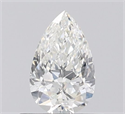 Natural Diamond 0.55 Carats, Pear with  Cut, H Color, VS2 Clarity and Certified by IGI