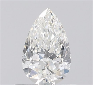 Picture of Natural Diamond 0.55 Carats, Pear with  Cut, H Color, VS2 Clarity and Certified by IGI