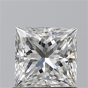 Picture of Natural Diamond 0.90 Carats, Princess with  Cut, H Color, VS1 Clarity and Certified by GIA
