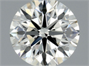 Diamante Natural 0.60 quilates, Redondo , Color J, claridad VVS2 y certificado GIA