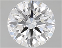 Lab Grown Diamond 1.09 Carats, Round with Ideal Cut, D Color, VS1 Clarity and Certified by IGI
