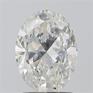 Foto Diamante Natural 1.50 quilates, Ovalado , Color H, claridad SI2 y certificado GIA de