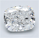 Diamante Natural 4.01 quilates, Del cojín , Color E, claridad VS1 y certificado GIA