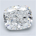 Natural Diamond 4.01 Carats, Cushion with  Cut, E Color, VS1 Clarity and Certified by GIA
