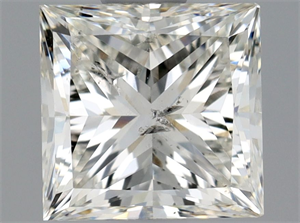 Picture of Natural Diamond 1.01 Carats, Princess with  Cut, H Color, SI2 Clarity and Certified by HRD