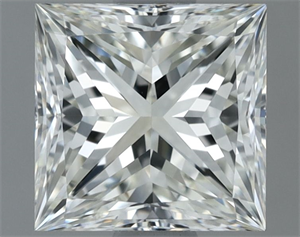 Picture of Natural Diamond 1.00 Carats, Princess with  Cut, I Color, IF Clarity and Certified by IGI