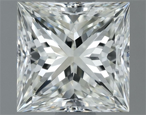 Picture of Natural Diamond 1.00 Carats, Princess with  Cut, I Color, IF Clarity and Certified by IGI