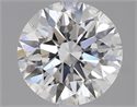 Natural Diamond 2.03 Carats, Round with Excellent Cut, D Color, VS2 Clarity and Certified by GIA