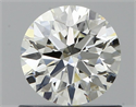 Natural Diamond 0.70 Carats, Round with Excellent Cut, J Color, SI1 Clarity and Certified by GIA
