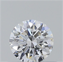 Natural Diamond 0.41 Carats, Round with Excellent Cut, E Color, VVS2 Clarity and Certified by GIA