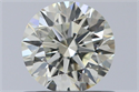 Natural Diamond 0.58 Carats, Round with Excellent Cut, L Color, VVS1 Clarity and Certified by GIA