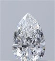 Diamante Natural 0.50 quilates, De pera , Color D, claridad SI1 y certificado GIA
