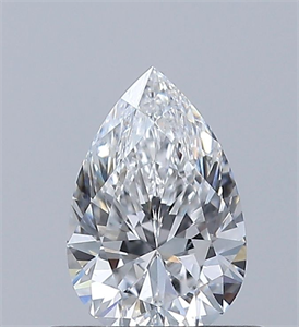 Picture of Natural Diamond 0.50 Carats, Pear with  Cut, D Color, SI1 Clarity and Certified by GIA