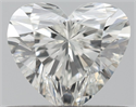Natural Diamond 0.50 Carats, Heart with  Cut, H Color, IF Clarity and Certified by IGI