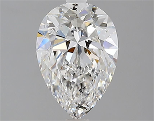 Picture of Natural Diamond 1.57 Carats, Pear with  Cut, E Color, I1 Clarity and Certified by GIA