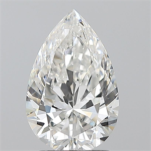 Foto Diamante Natural 2.01 quilates, De pera , Color H, claridad SI2 y certificado GIA de