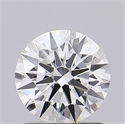 Lab Grown Diamond 1.06 Carats, Round with Ideal Cut, E Color, VVS1 Clarity and Certified by IGI