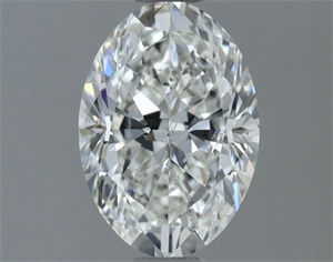 Picture of Natural Diamond 1.00 Carats, Oval with  Cut, G Color, SI1 Clarity and Certified by GIA