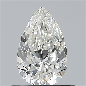 Picture of Natural Diamond 0.60 Carats, Pear with  Cut, H Color, VS1 Clarity and Certified by GIA