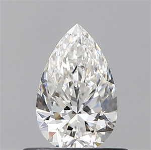 Picture of Natural Diamond 0.53 Carats, Pear with  Cut, F Color, SI1 Clarity and Certified by GIA