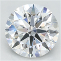 Lab Grown Diamond 3.13 Carats, Round with Excellent Cut, D Color, VVS1 Clarity and Certified by GIA