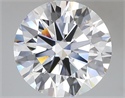 Lab Grown Diamond 5.08 Carats, Round with Ideal Cut, D Color, VVS1 Clarity and Certified by IGI