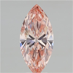 Picture of Lab Grown Diamond 5.09 Carats, Marquise with  Cut, Fancy Intense Pink Color, VS2 Clarity and Certified by IGI