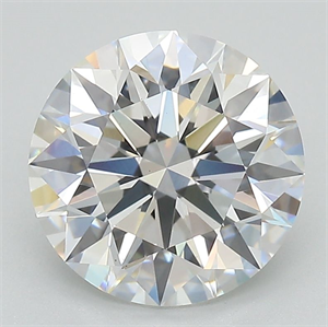 Picture of Lab Grown Diamond 3.09 Carats, Round with Excellent Cut, F Color, VS2 Clarity and Certified by GIA