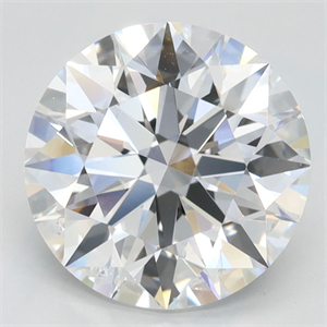 Picture of Lab Grown Diamond 3.05 Carats, Round with Ideal Cut, D Color, IF Clarity and Certified by IGI