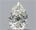 Diamante Natural 0.50 quilates, De pera , Color J, claridad IF y certificado IGI