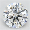Lab Grown Diamond 3.21 Carats, Round with Excellent Cut, D Color, VVS1 Clarity and Certified by GIA