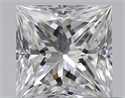 Natural Diamond 0.43 Carats, Princess with  Cut, E Color, VS2 Clarity and Certified by GIA