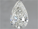 Natural Diamond 0.70 Carats, Pear with  Cut, I Color, SI1 Clarity and Certified by GIA
