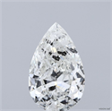 Natural Diamond 1.50 Carats, Pear with  Cut, H Color, I1 Clarity and Certified by IGI