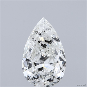 Picture of Natural Diamond 1.50 Carats, Pear with  Cut, H Color, I1 Clarity and Certified by IGI