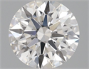 Lab Grown Diamond 1.03 Carats, Round with Ideal Cut, D Color, VVS2 Clarity and Certified by IGI