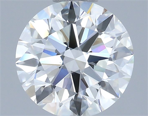 Picture of Natural Diamond 1.08 Carats, Round with Excellent Cut, H Color, VS1 Clarity and Certified by IGI