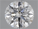 Natural Diamond 0.84 Carats, Round with Excellent Cut, D Color, SI1 Clarity and Certified by GIA