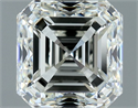 Natural Diamond 1.50 Carats, Asscher with  Cut, H Color, VVS1 Clarity and Certified by IGI