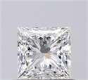 Natural Diamond 0.77 Carats, Princess with  Cut, I Color, SI1 Clarity and Certified by GIA