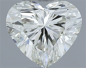Picture of Natural Diamond 0.51 Carats, Heart with  Cut, J Color, VS1 Clarity and Certified by IGI