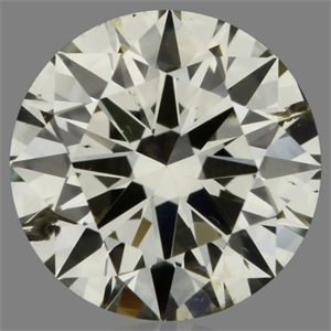 Picture of Natural Diamond 0.50 Carats, Round with Excellent Cut, L Color, SI2 Clarity and Certified by IGI