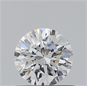 Natural Diamond 0.51 Carats, Round with Excellent Cut, D Color, IF Clarity and Certified by HRD
