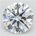 Lab Grown Diamond 3.17 Carats, Round with Excellent Cut, D Color, IF Clarity and Certified by GIA