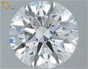 Lab Grown Diamond 1.30 Carats, Round with Ideal Cut, D Color, VS1 Clarity and Certified by IGI