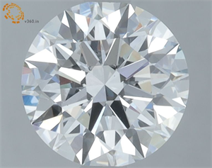 Picture of Lab Grown Diamond 1.30 Carats, Round with Ideal Cut, D Color, VS1 Clarity and Certified by IGI