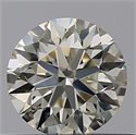 Natural Diamond 0.50 Carats, Round with Excellent Cut, N Color, VS1 Clarity and Certified by GIA