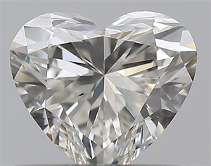 Picture of Natural Diamond 0.46 Carats, Heart with  Cut, H Color, VS1 Clarity and Certified by GIA